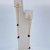 Stud Earrings 2.15gr / 2.5in / 18K Gold