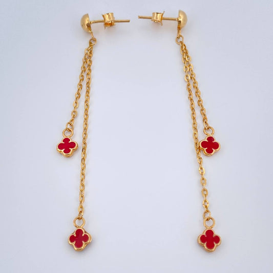 Stud Earrings 2.05gr / 2.5in / 18K Gold