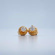 Stud Earrings Four Prongs Diamond 1.15gr / Yellow Gold 18K %