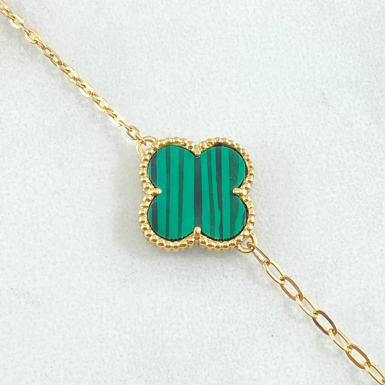 Classic Link Chain Clover 7.6gr / 50cm (19.7in) / Special Birthstone 18K Gold ©