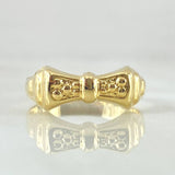 Bow Ring 1.5gr / Size 7 1/4 / 18K Yellow Gold