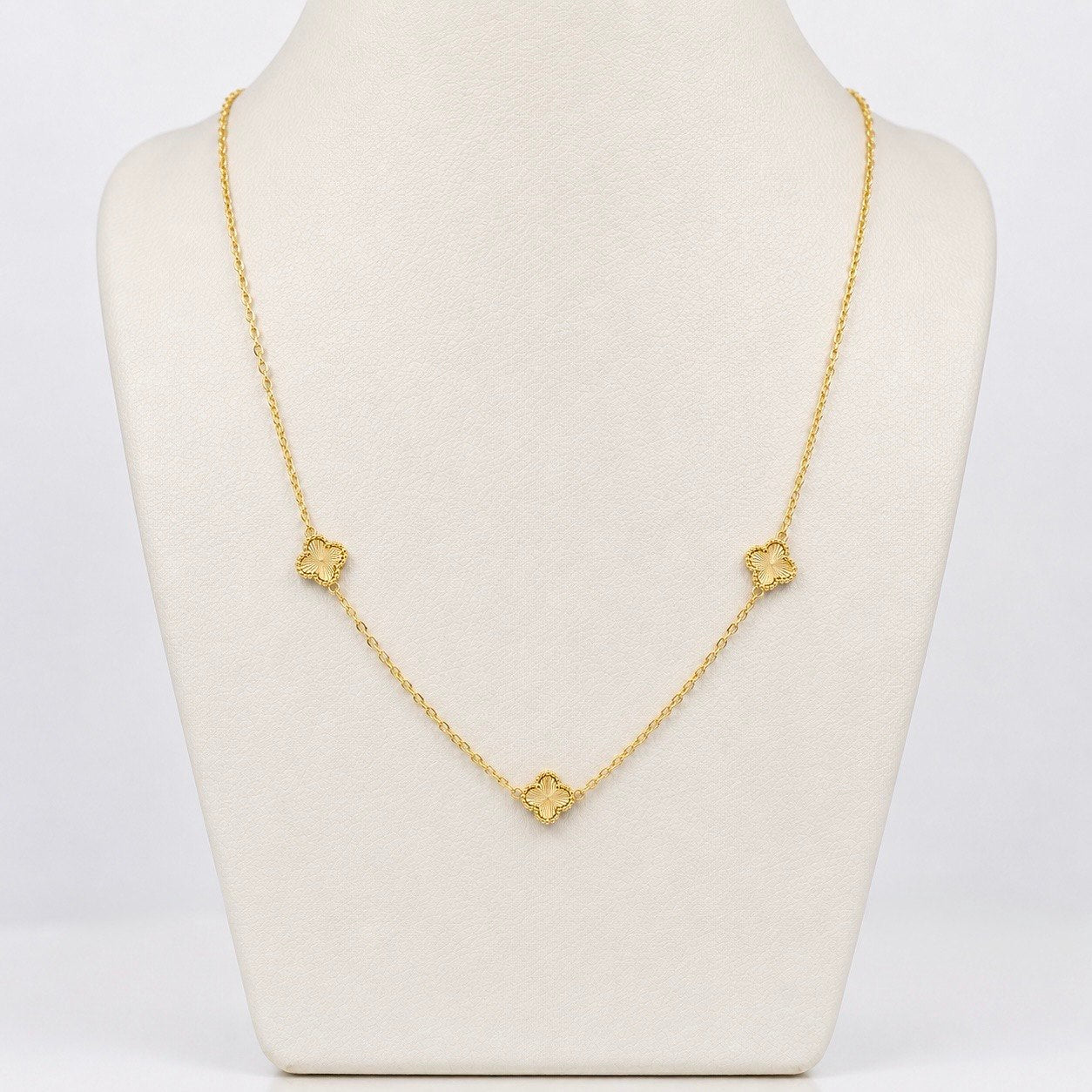 Cadena Aro Seguido Trebol 5.9g / 20 in / 1mm Oro Amarillo 18K