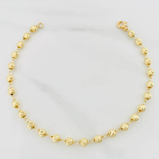 Bracelet Military Type 3.2 g / 7 3/4 in / 4 mm Yellow Gold 18K