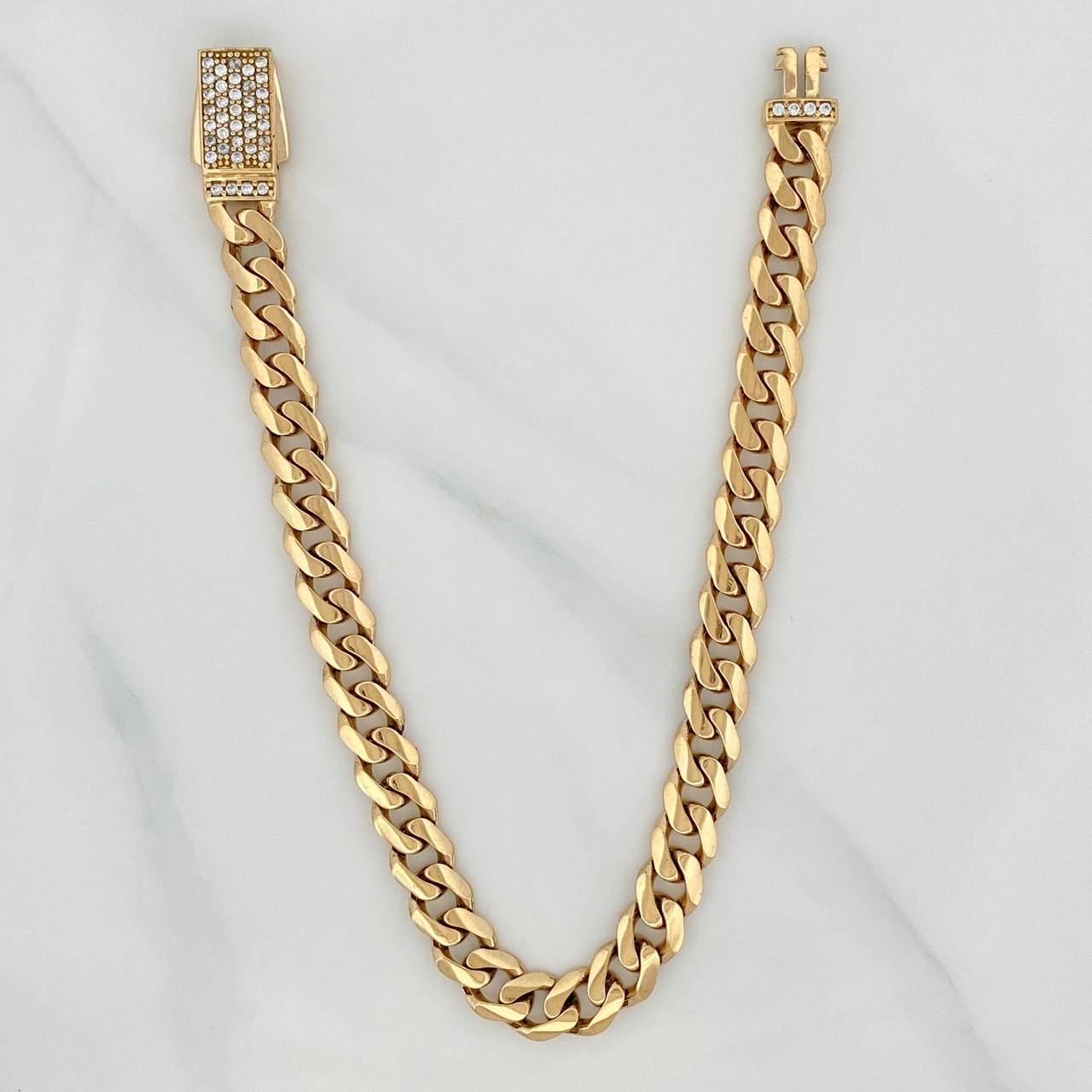 Pulso Cubano 12.05 g / 8 1/4 in / 6.8 mm Oro Amarillo 18K