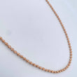 Cadena Militar 27gr / 61.7cm / 4mm Diamantanda Oro Rosa 18K $