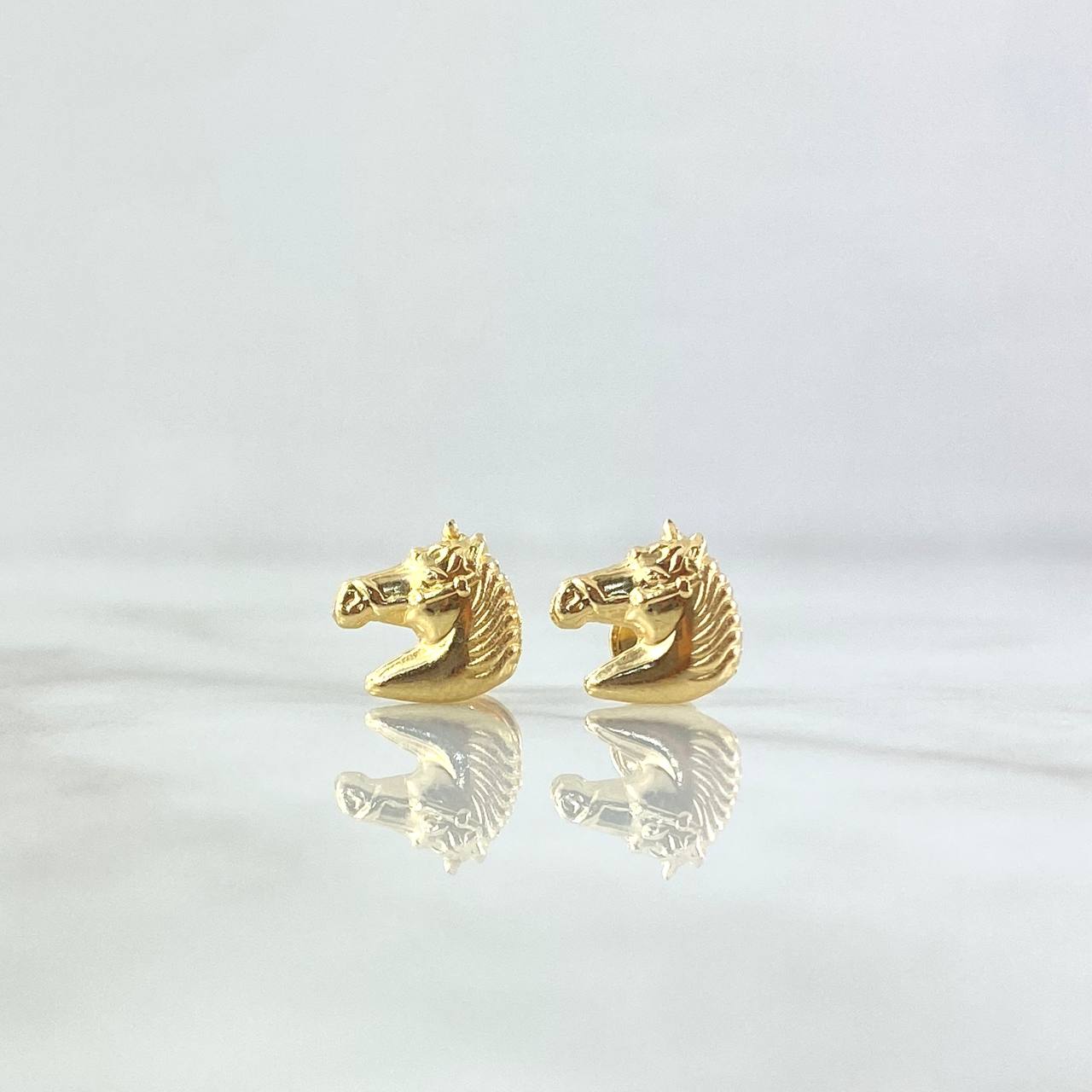 Horse Stud Earrings 0.9gr / 18K Gold ©