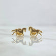 Topos Caballo Silueta 1.05gr / 1cm / Lisa Oro Amarillo 18K