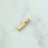 Dije Lingote 1.25gr / 1.9cm / Nac.Esp.Oro 18K