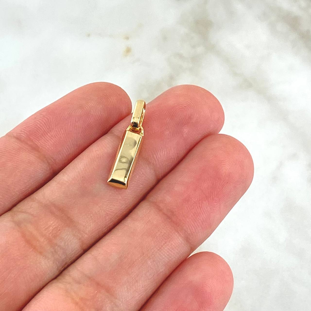 Dije Lingote 1.25gr / 3/4 in / Oro Amarillo 18K *