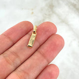 Dije Lingote 1.25gr / 3/4 in / Oro Amarillo 18K *