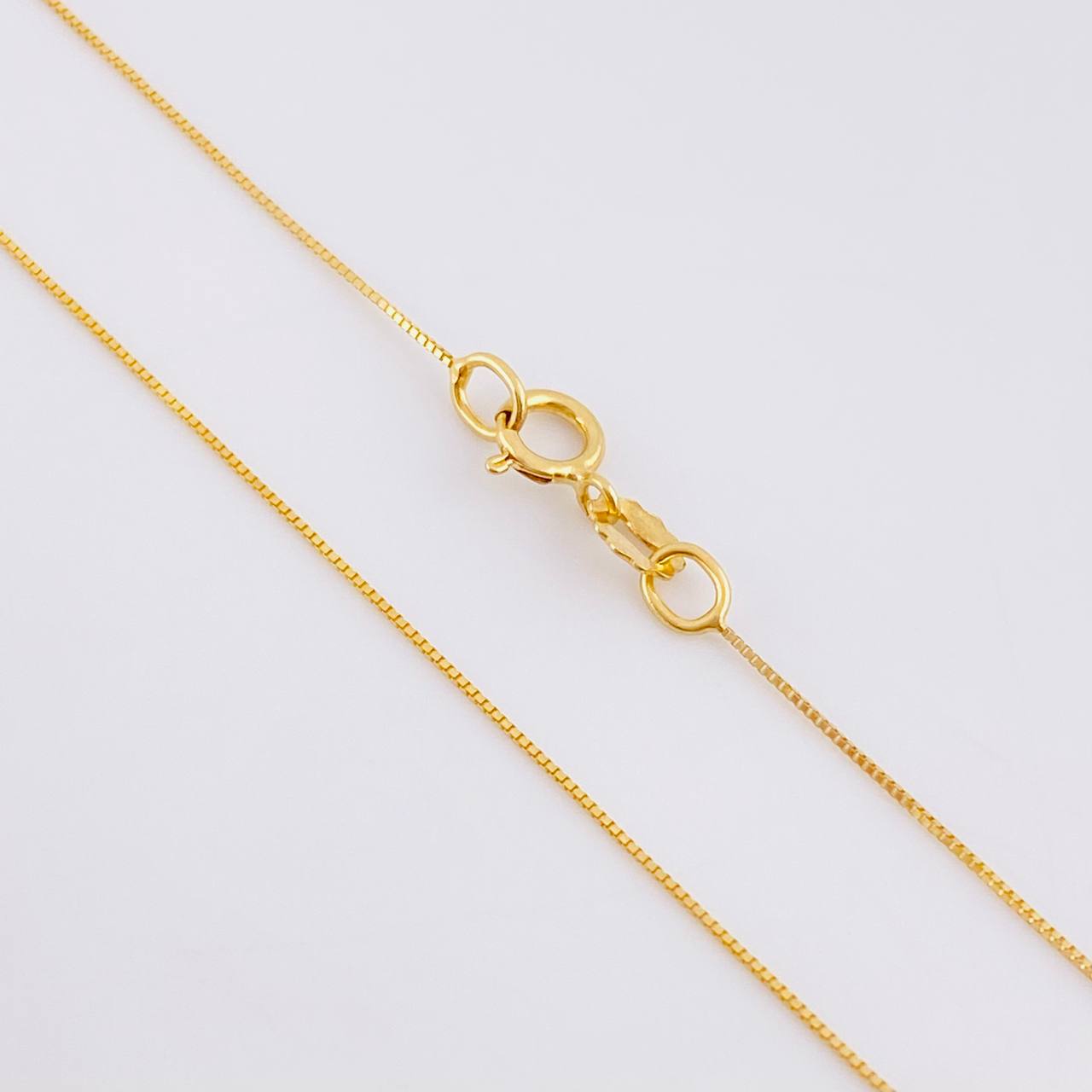 Set Cadena Veneciana + Dije Mariposa Esmeralda 6 Pts / 1.15 g / 17 3/4 in Oro Amarillo 18K