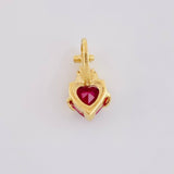 Sacred Heart of Jesus Pendant 1.25g / 1/2 in 18K Yellow Gold