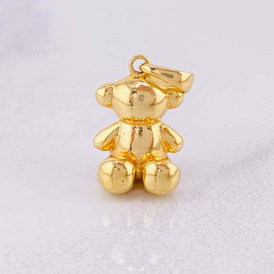 Dije Oso Sin Rostro 4.2gr / 2.5cm / Oro Amarillo Nac.Esp