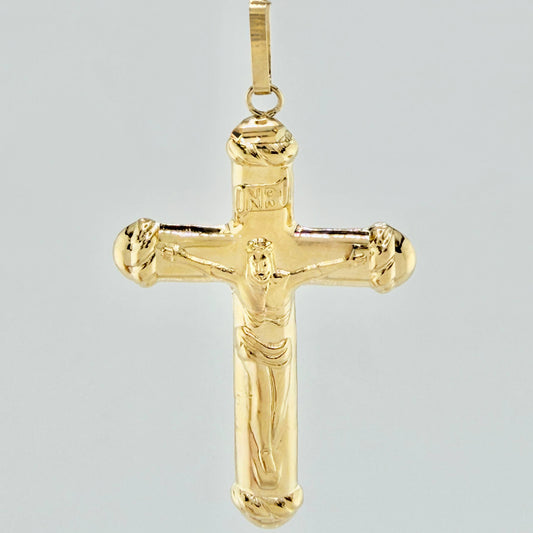 Dije Cruz Cristo 3.25gr / 2 1/4 in / Oro Amarillo 18K