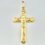 Dije Cruz Cristo 3.05gr / 2 1/4 in / Oro Amarillo 18K *