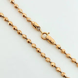 Cadena Militar 17.05gr / 23 1/2 in / 3mm Oro Rosa Nac.Esp. 18K