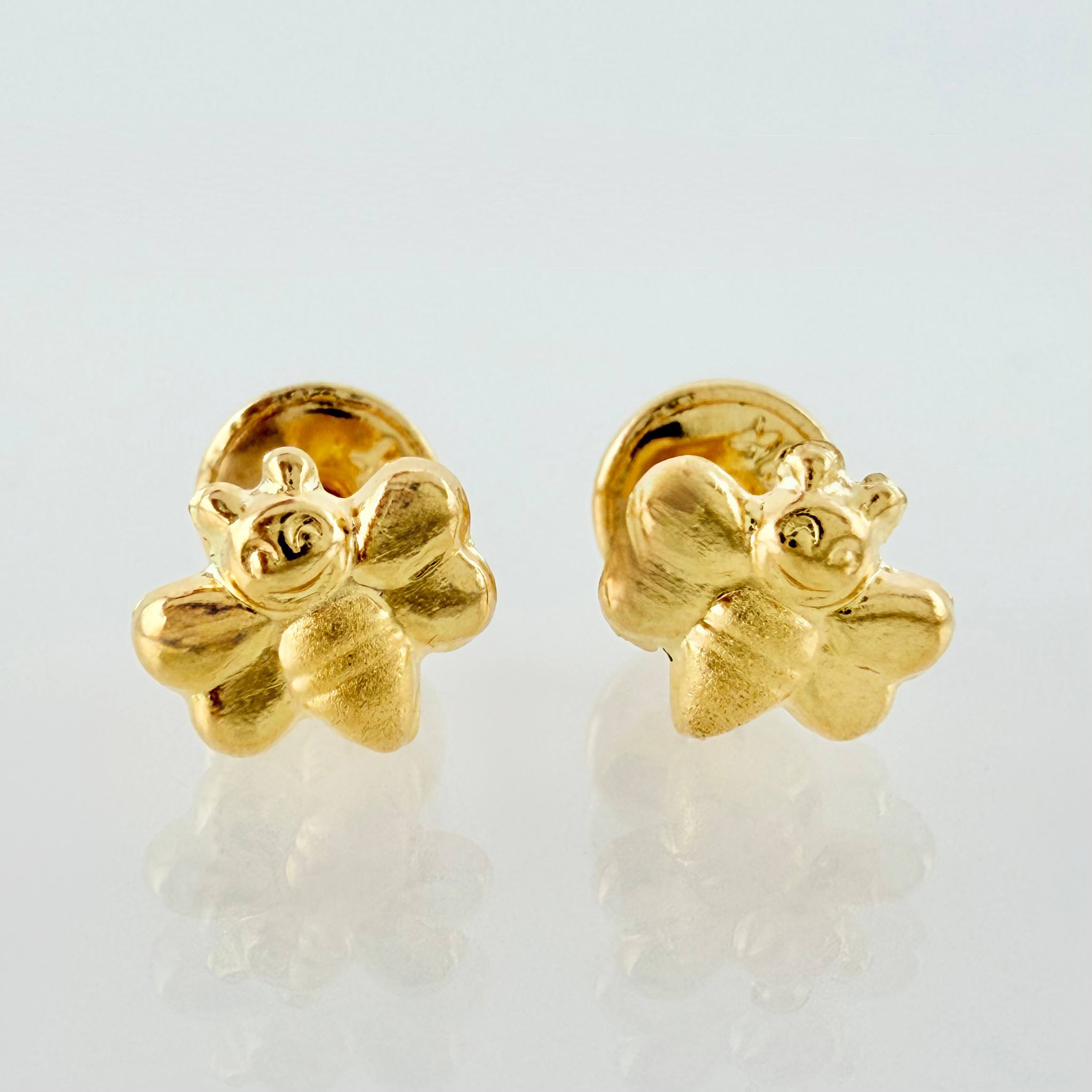Topos Abeja 0.55gr / 6mm Oro Amarillo 18K