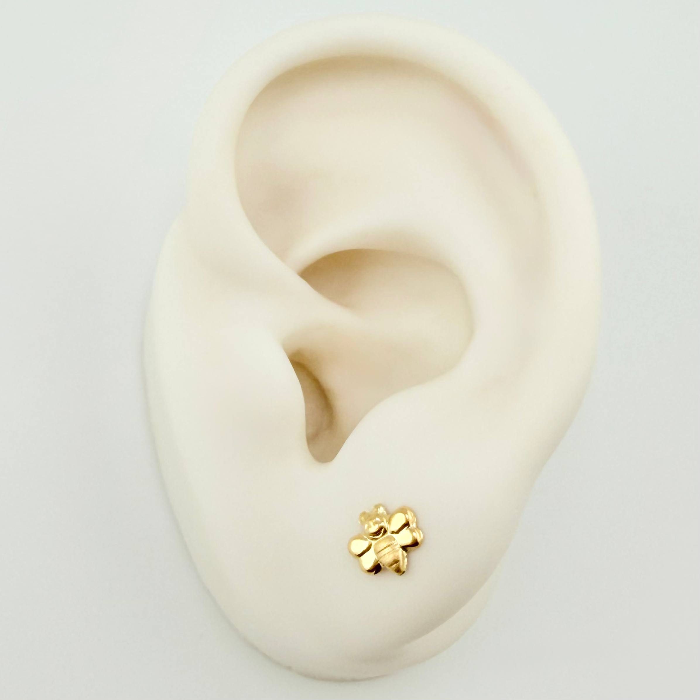 Topos Abeja 0.6gr / 6mm Oro Amarillo 18K