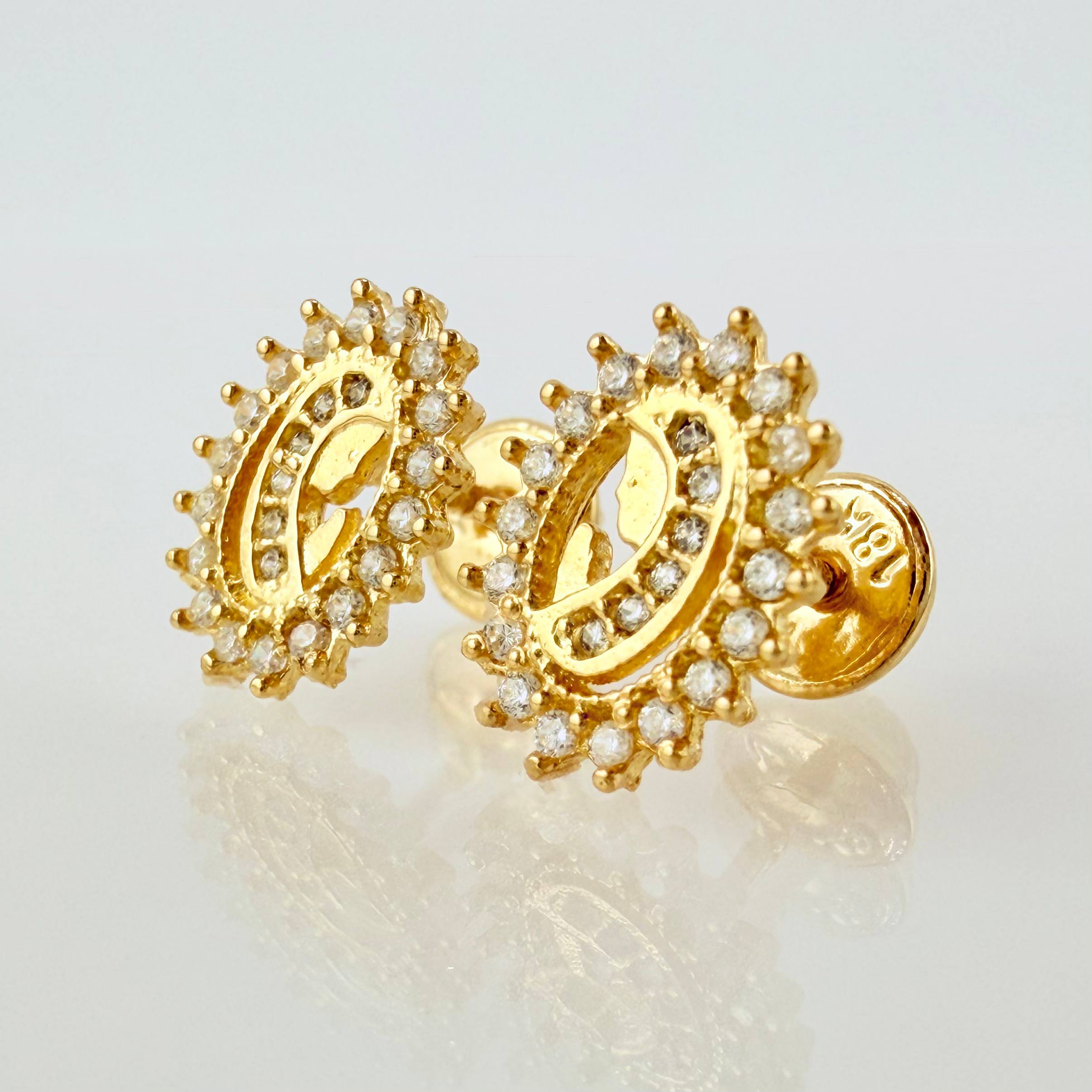 Topos Virgen 1.6gr / 10mm Oro Amarillo 18K