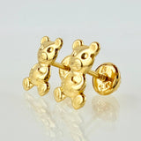 Topos Oso Estrellita 0.75gr / 10mm Oro Amarillo 18K