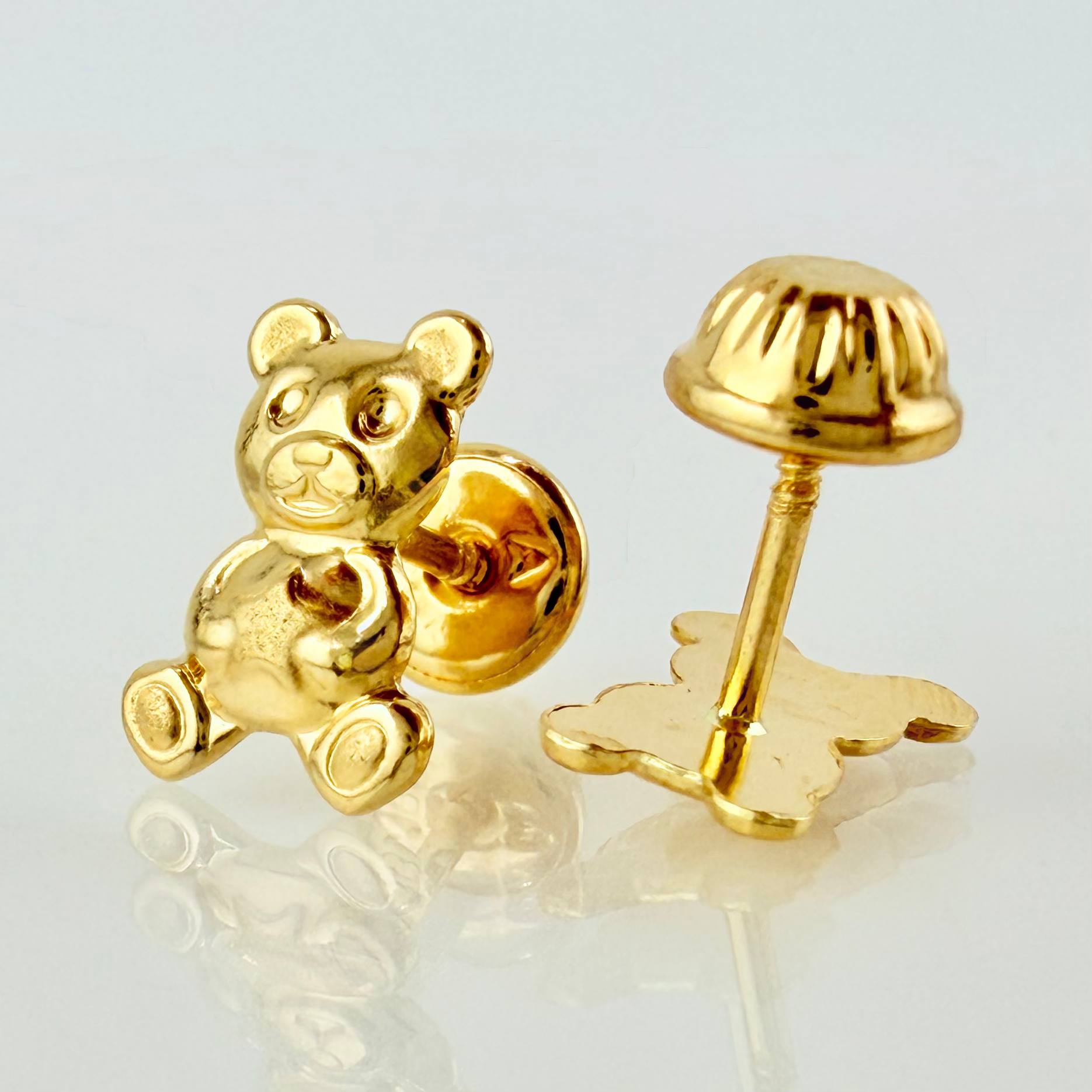 Topos Oso Estrellita 0.8gr / 10mm Oro Amarillo 18K