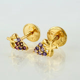 Topos Uvas 0.6gr / 7mm Oro Amarillo 18K