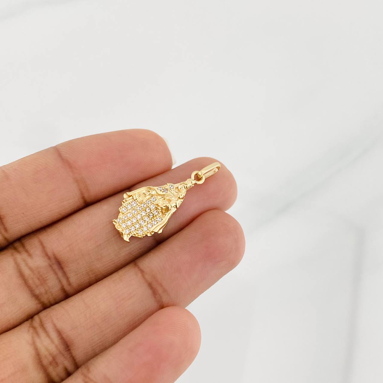 Dije Virgen del Carmen 1.95g / 1 1/4 in Oro Amarillo 18K
