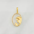 Dije Rostro Virgen Maria 1.15g / 1 in Oro Amarillo 18K