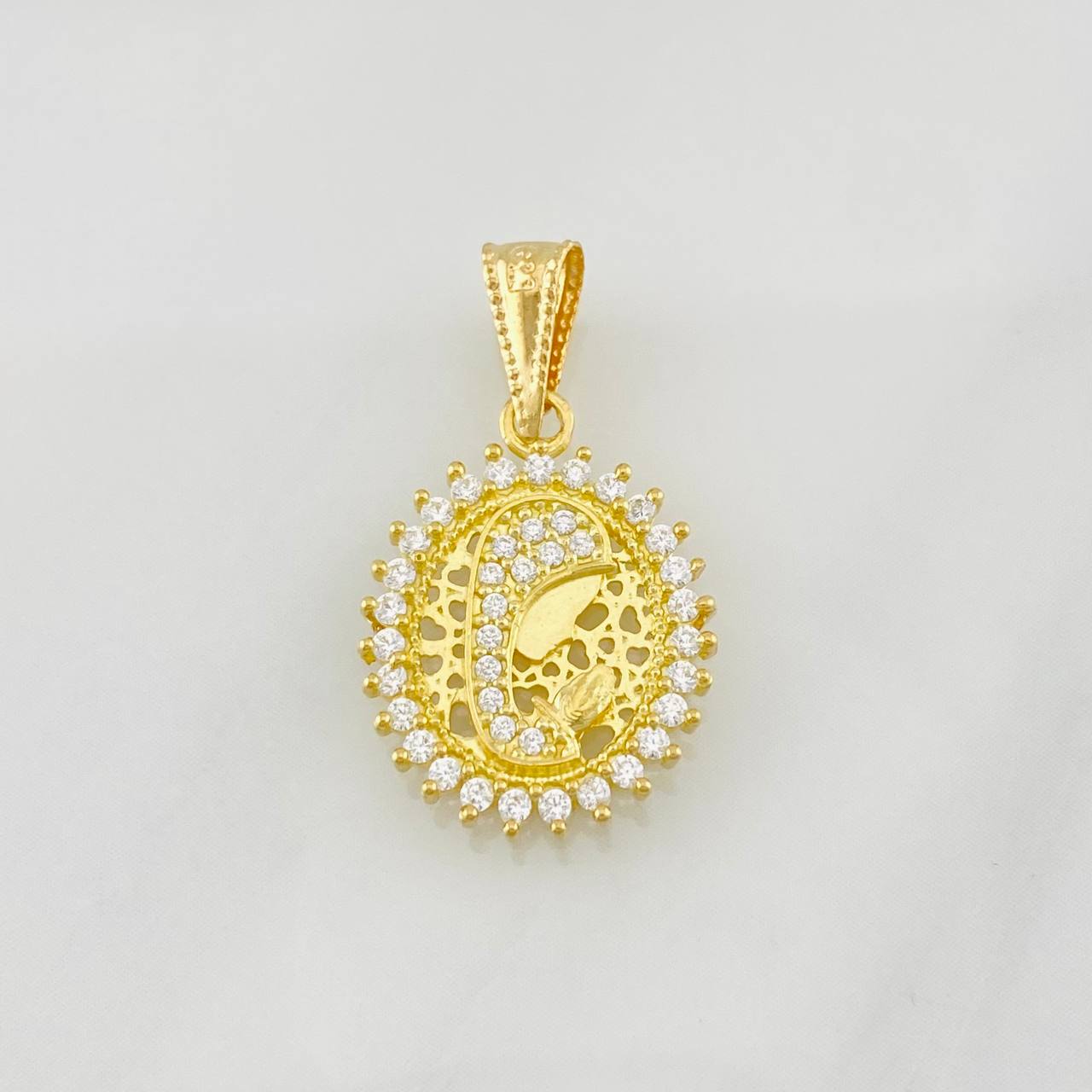 Dije Virgen Maria 1.75g / 3/4 in Oro Amarillo 18K