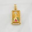 Dije Medalla Virgen Guadalupe 11.35g / 1 1/4 in Dos Oros Amarillo Blanco 18K