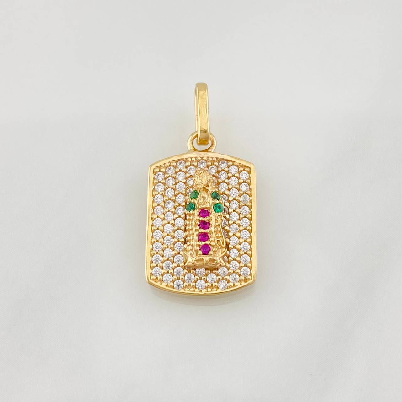 Dije Medalla Virgen Guadalupe 2.15g / 3/4 in Oro Amarillo 18K