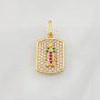 Dije Medalla Virgen Guadalupe 2.15g / 3/4 in Oro Amarillo 18K