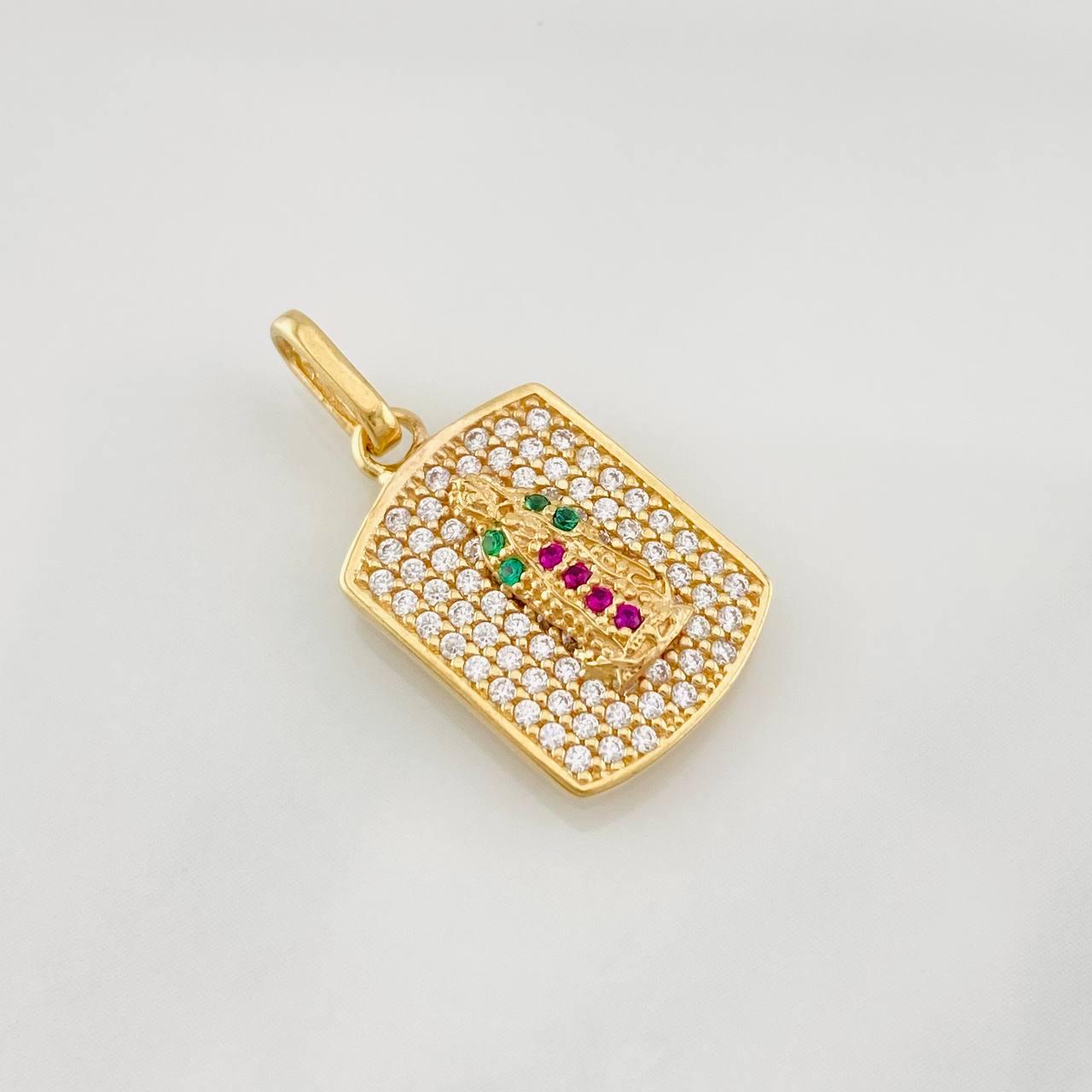 Dije Medalla Virgen Guadalupe 2.15g / 3/4 in Oro Amarillo 18K
