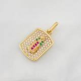 Dije Medalla Virgen Guadalupe 2.15g / 3/4 in Oro Amarillo 18K