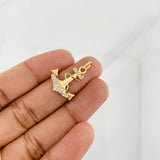 Dije Ancla 1.6g / 1 1/2 in Oro Amarillo 18K