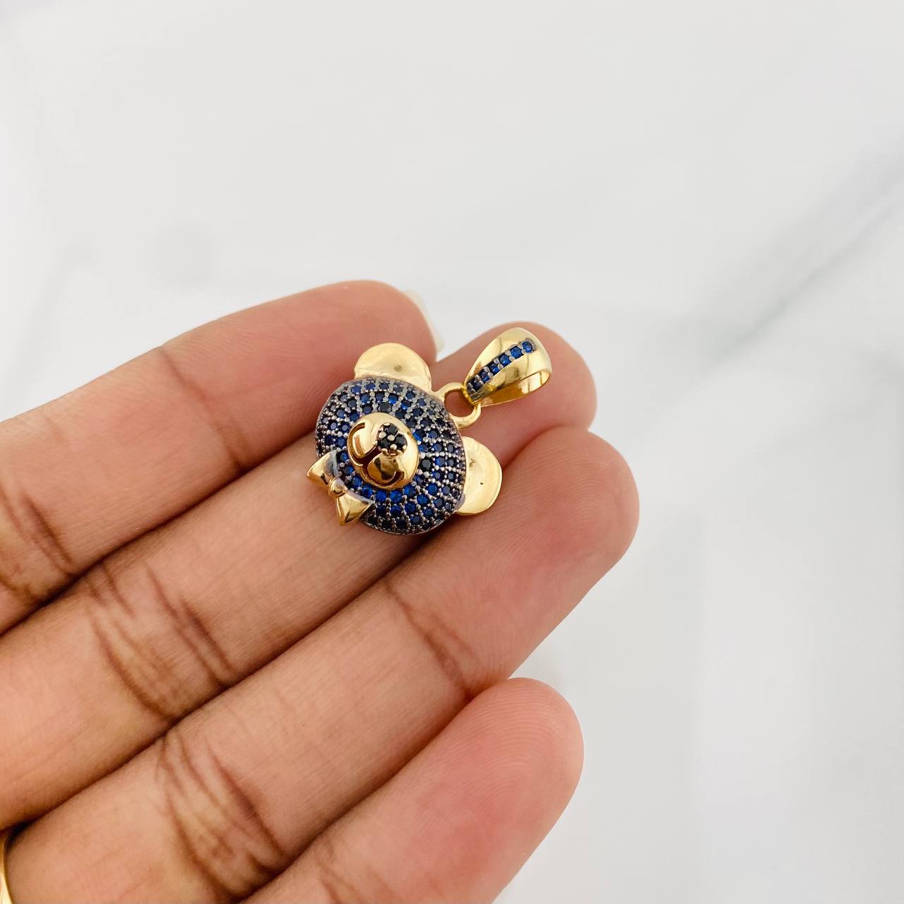 Dije Rostro Oso 3.7g / 1 in Oro Amarillo 18K