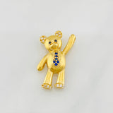 Dije Oso Manito Arriba 2.25g / 1 in Oro Amarillo 18K