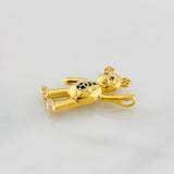 Dije Oso Manito Arriba 2.25g / 1 in Oro Amarillo 18K