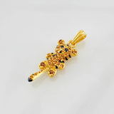 Dije Tigre 1.95g / 1 1/4 in Oro Amarillo 18K