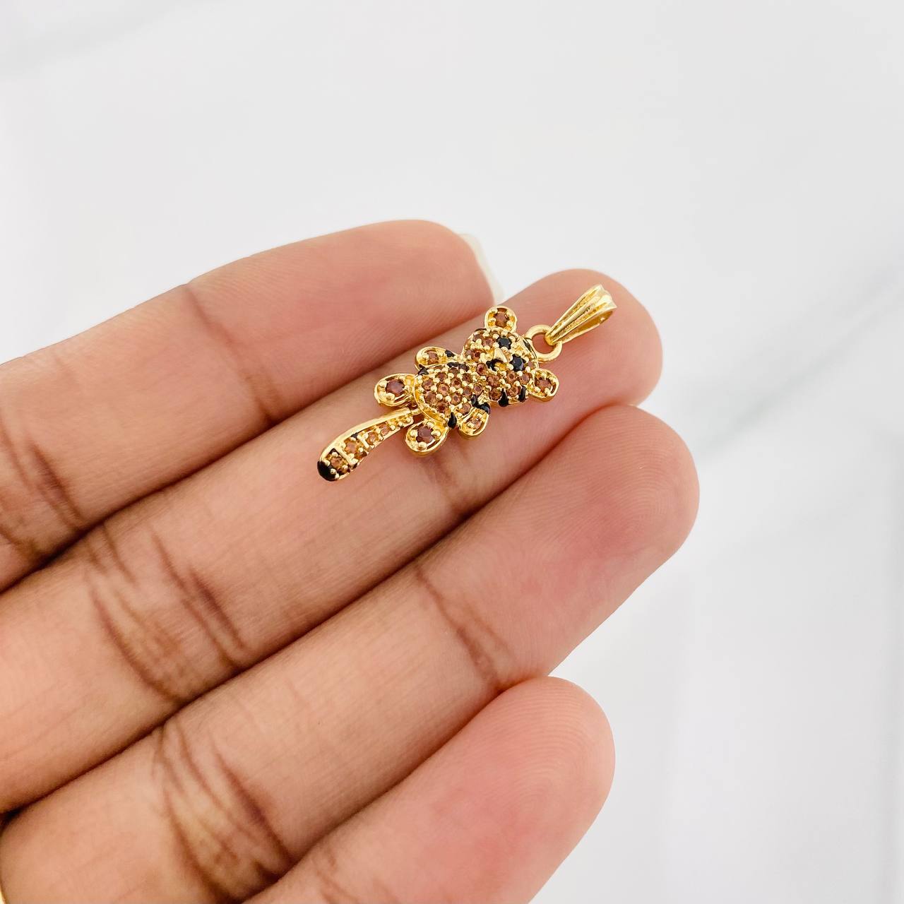 Dije Tigre 1.95g / 1 1/4 in Oro Amarillo 18K