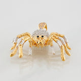 Dije Araña 4.9g / 1 1/4 in Dos Oros Blanco Rosa 18K