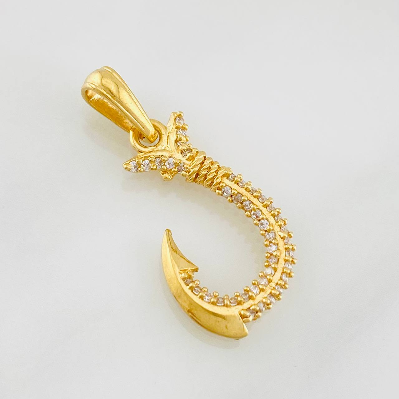Dije Sirena Anzuelo 1.6g / 1 in Oro Amarillo 18K