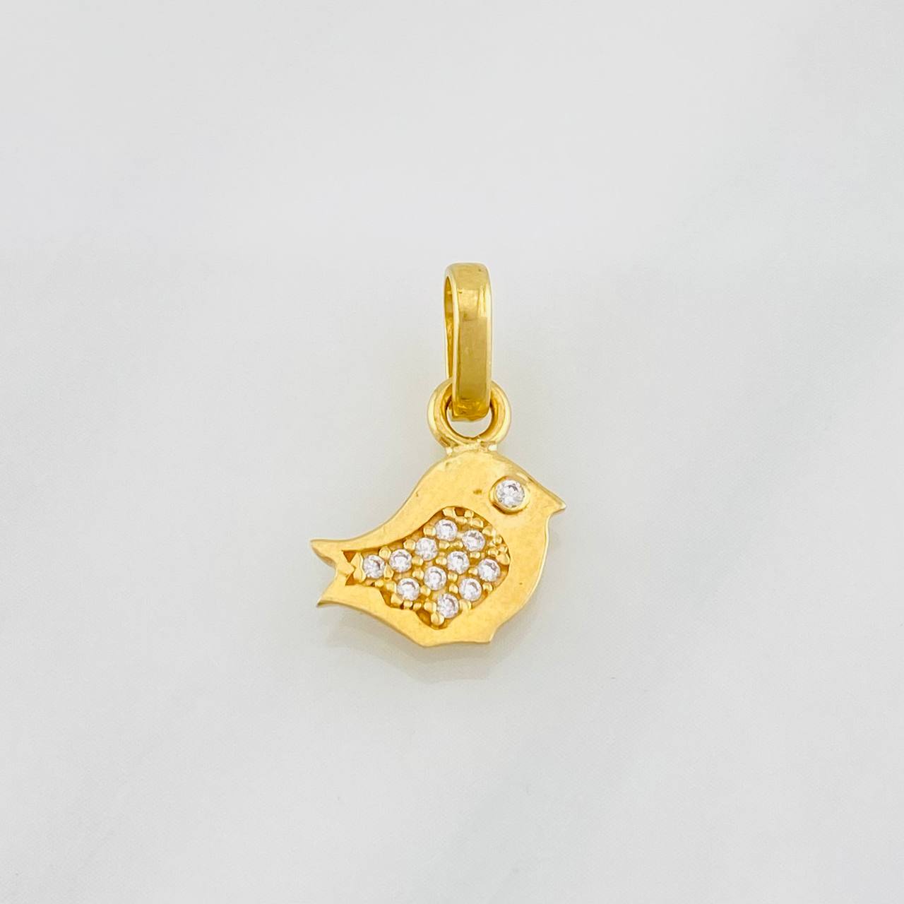 Dije Pajarito 1.2g / 1/2 in Oro Amarillo 18K