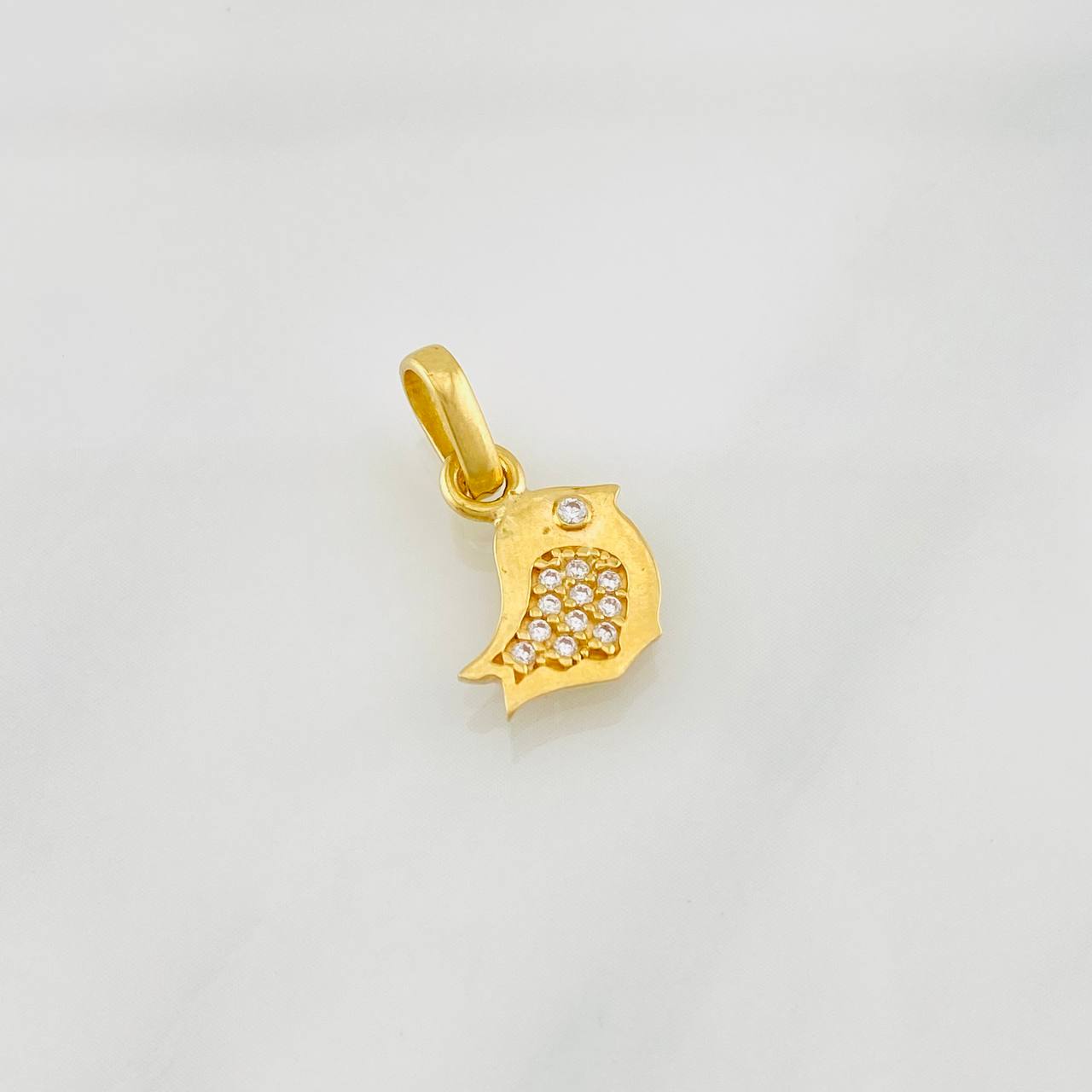 Dije Pajarito 1.2g / 1/2 in Oro Amarillo 18K
