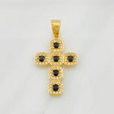 Dije Cruz Tupida 3.75g / 1 1/2 in Oro Amarillo 18K