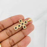 Dije Cruz Tupida 3.75g / 1 1/2 in Oro Amarillo 18K