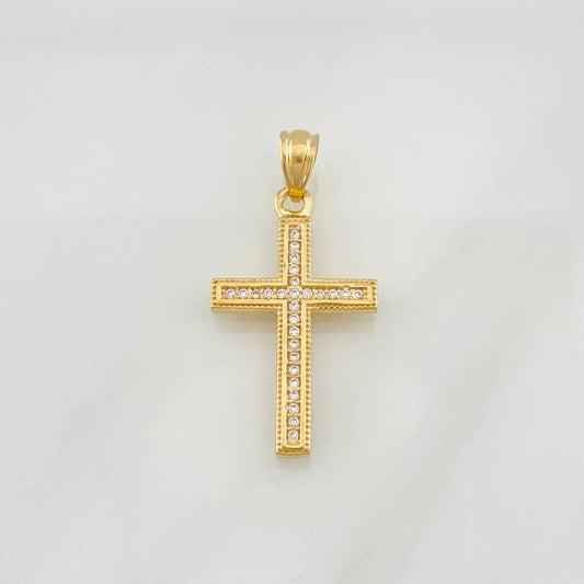 Dije Cruz 2.35g / 1 1/4 in Oro Amarillo 18K