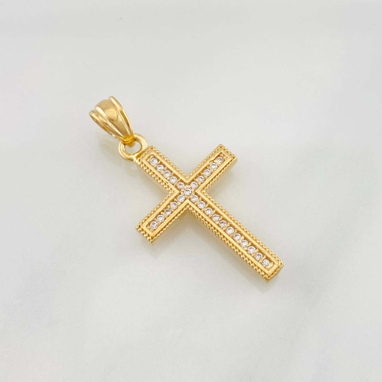 Dije Cruz 2.35g / 1 1/4 in Oro Amarillo 18K