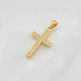 Dije Cruz 2.35g / 1 1/4 in Oro Amarillo 18K