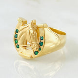 Anillo Herradura Caballo 5.85gr / T11 1/4 / Oro Amarillo 18K